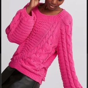 Express Hot Pink Sweater Size Medium